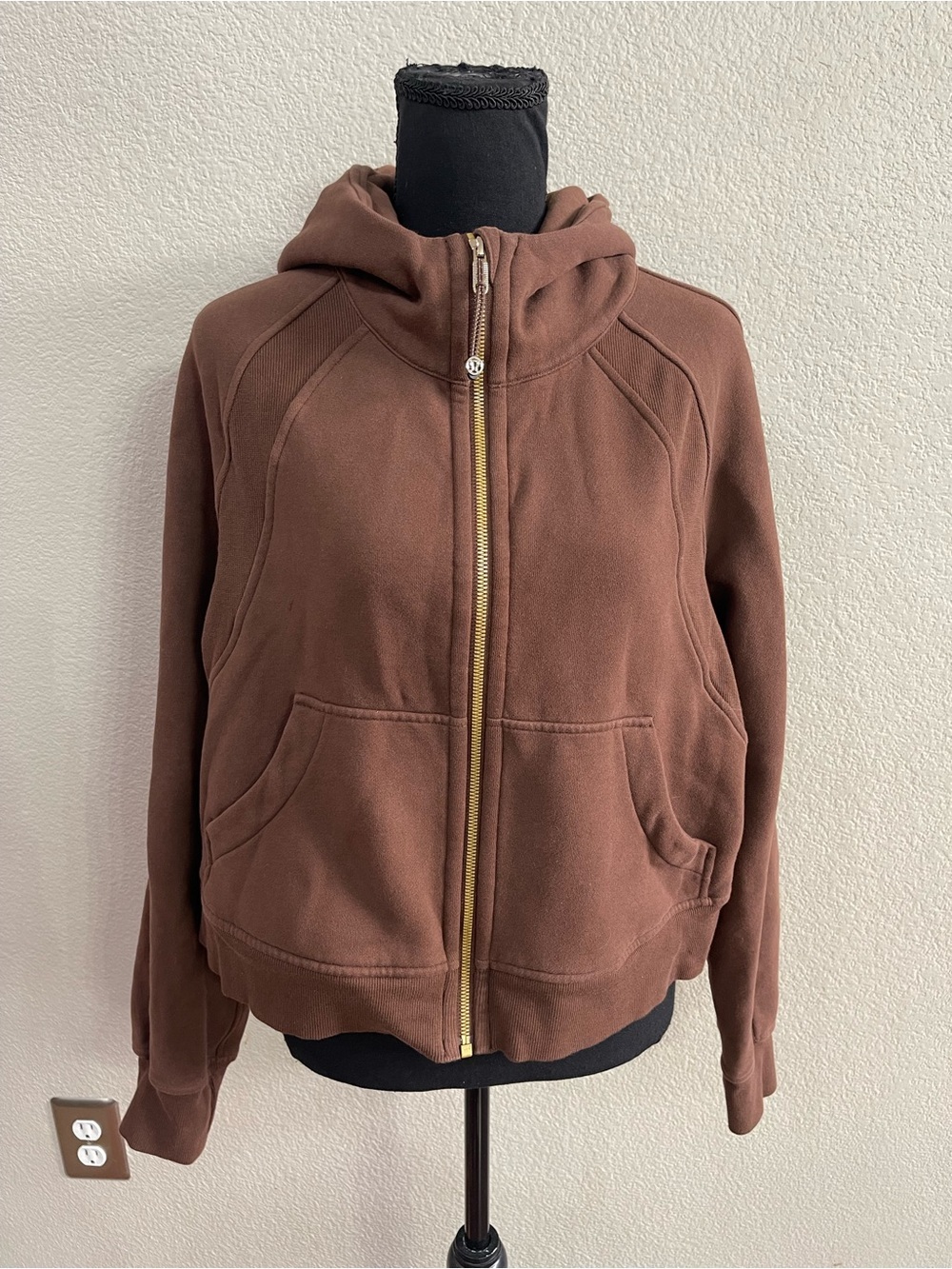 Lululemon Scuba Oversized Full-Zip Hoodie M/L Brown loungewear causal hoodie